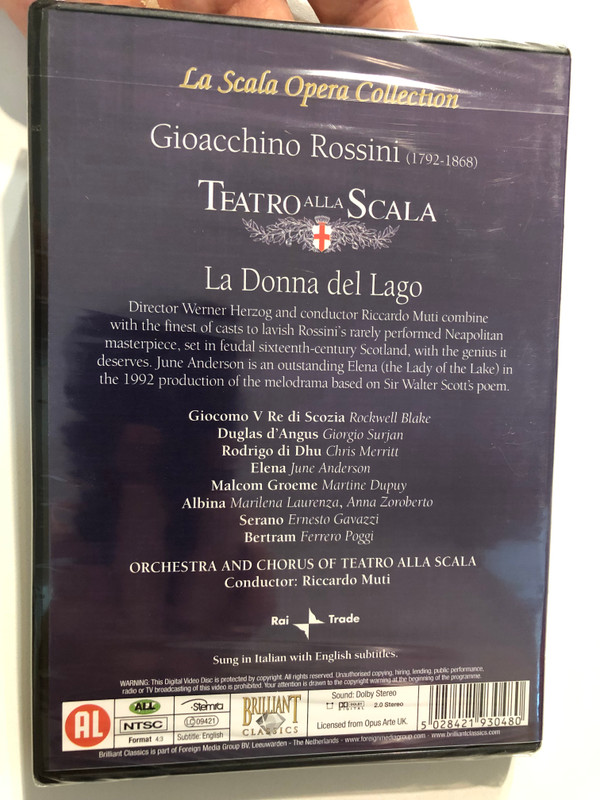 Rossini: La Donna del Lago - Teatro alla Scala Opera Collection DVD (5028421930480)