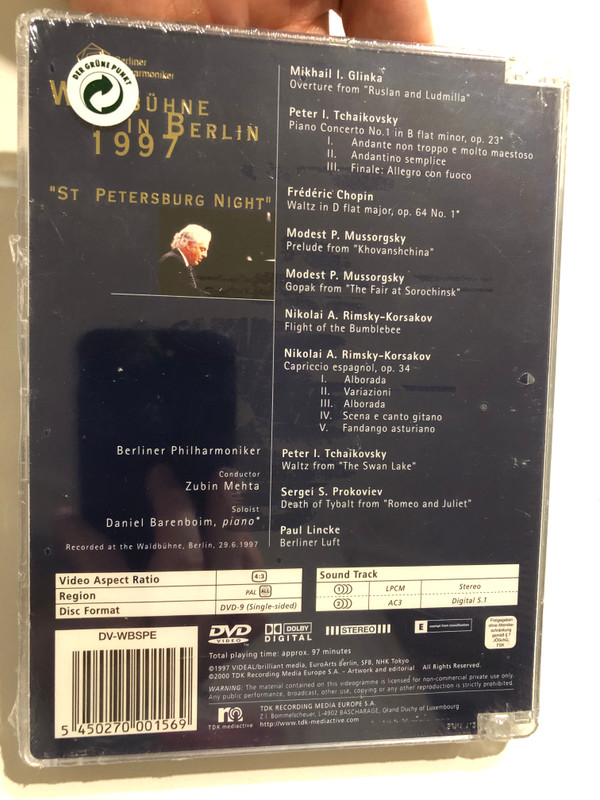 Berliner Philharmoniker - St. Petersburg Night at Waldbühne Berlin (1997) (5450270001569)