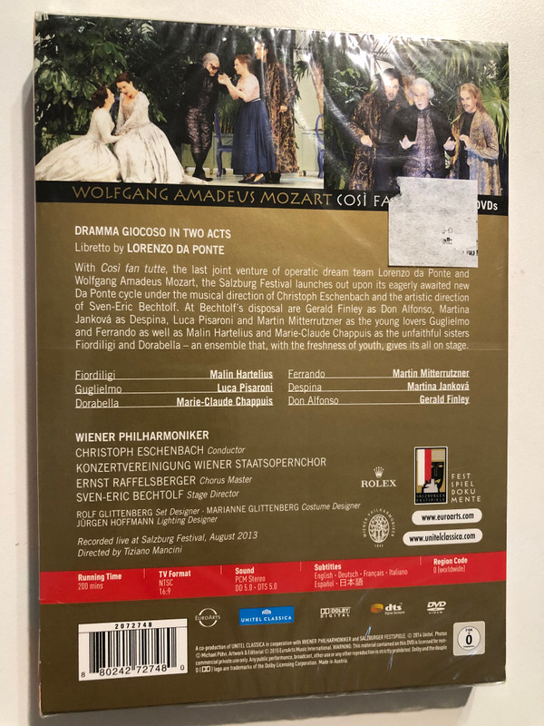 Cosi Fan Tutte - Mozart’s Operatic Delight at Salzburg Festival | 2 DVDs (880242727480)