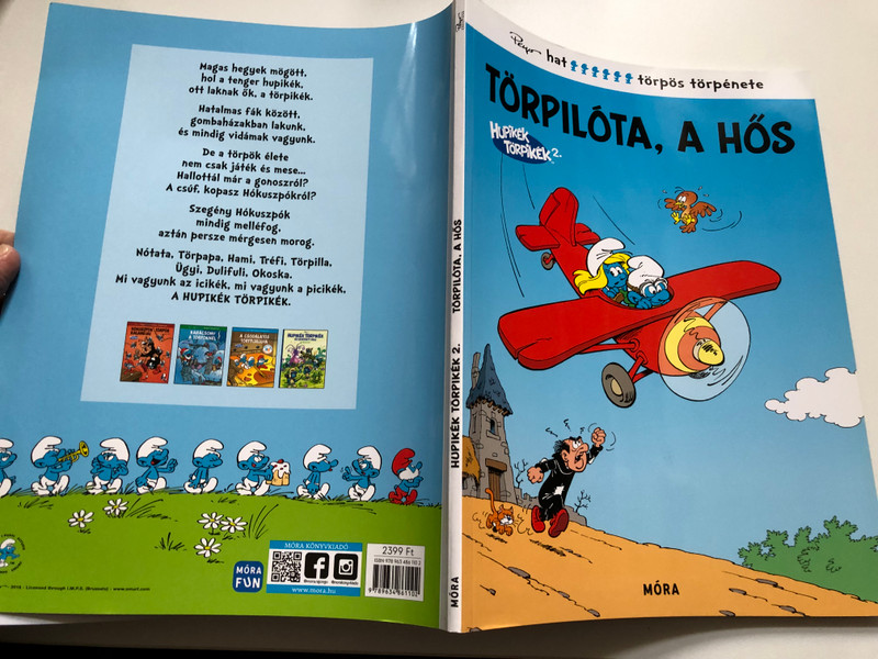 The Aerosmurf – A Smurf Adventure Book | Törpilóta, a Hős – Hupikék Törpikék Könyv (9789634861102)