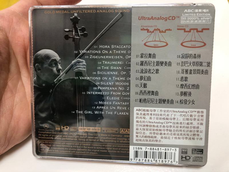 Cello Favorites - János Starker  史塔克大提琴輯最愛  UltraAnalog CD AAD (9787884818976)
