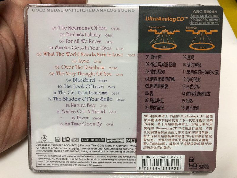 BEST AUDIOPHION COLLECTION - JEAN FRYE SIDWELL  迷醉女伶珍菲爾  LEGENDARY Hi-Fi RECORDINGS  UltraAnalog CD AAD (9787884818938)