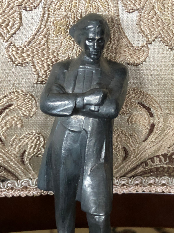 Vintage Metal Figurine of Nikolay Chernyshevsky – 1970s Collectible (FigurineChernyshevsky)