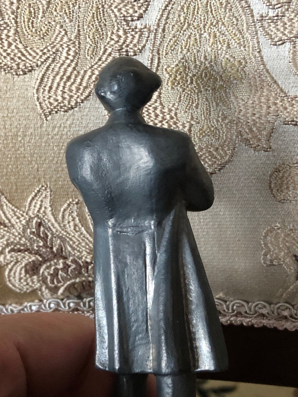 Vintage Metal Figurine of Nikolay Chernyshevsky – 1970s Collectible (FigurineChernyshevsky)