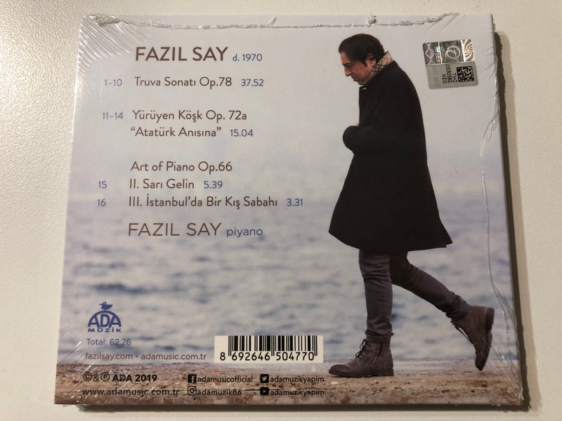 Truva Sonatı - Fazıl Say Plays Say  ADA Media  Audio CD (8692646504770)