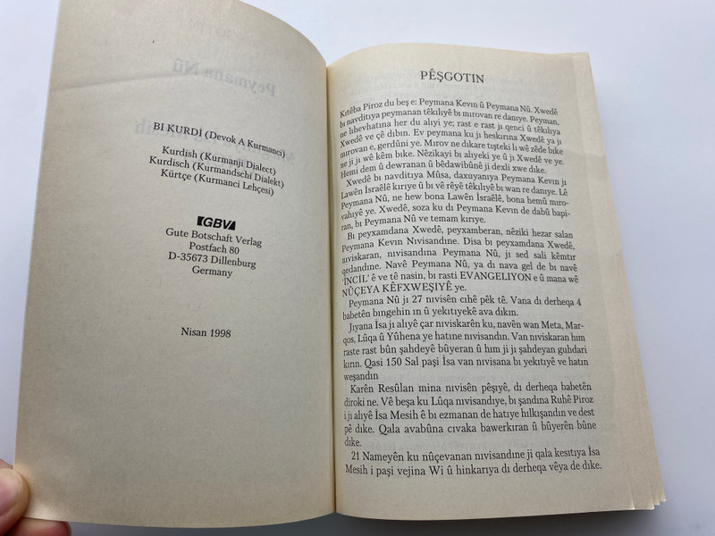 Peymana Nû (New Testament in Kurdish Kurmanji) - Mizginiya İsa Mesih (İNCİL) (KurmanjiNT)