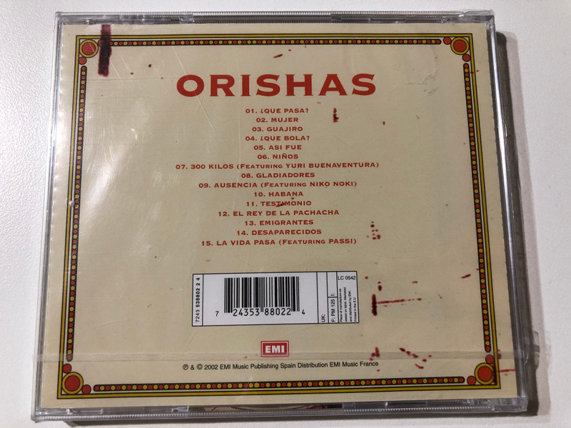 Orishas - Emigrante  Audio CD (724353880224)