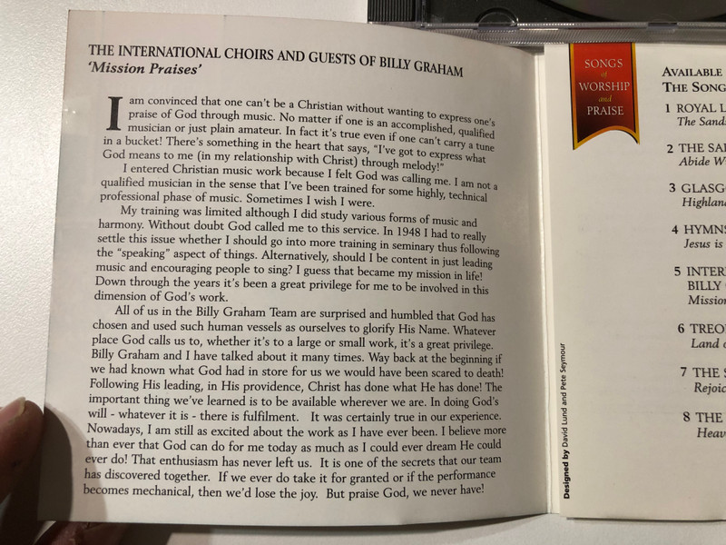 Mission Praises: Songs of Worship and Praise / THE INTERNATIONAL CHOIRS AND GUESTS OF BILLY GRAHAM / Audio CD (5014182240050)