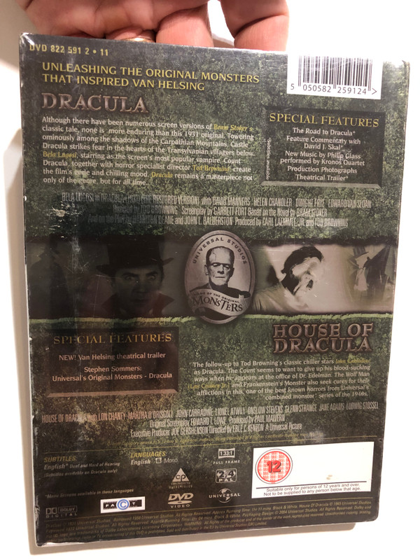 Dracula  House of Dracula – Collector’s Edition  Double Disc DVD Video (5050582259124)