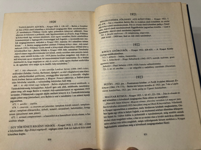 Works of Mihály Babits: Essays and Studies (1978 Edition) | 2-volume set (9631512096)