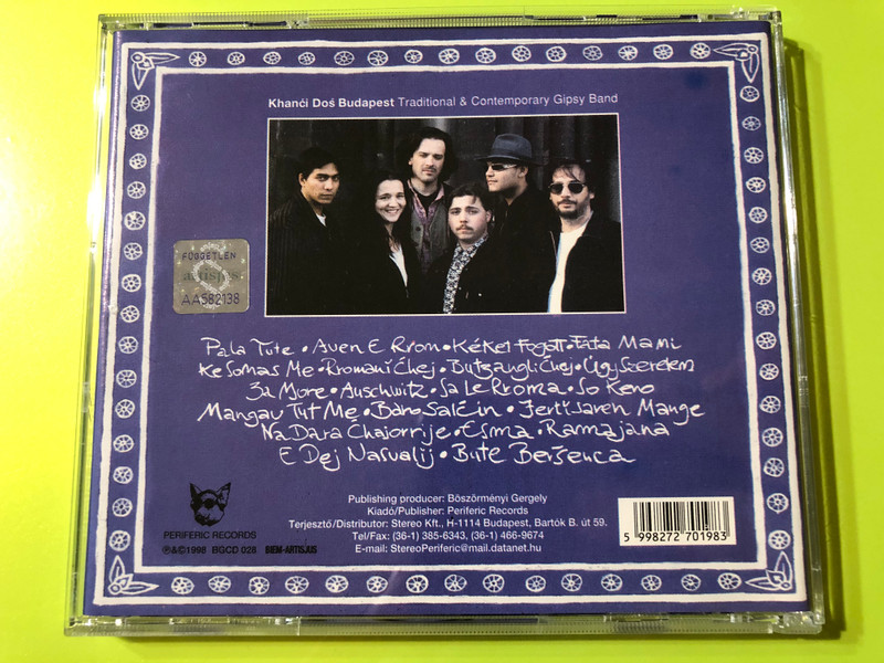 KHANCIDOS / Bi Granica - No Limits / Traditional & Contemporary Romani Music / Audio CD (5998272701983)