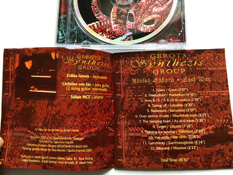 GEROTS Synthezis Group / Utolsó Háború (Last War) / Audio CD (5998272703840)