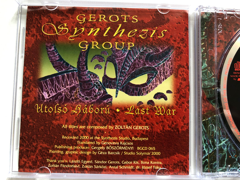 GEROTS Synthezis Group / Utolsó Háború (Last War) / Audio CD (5998272703840)
