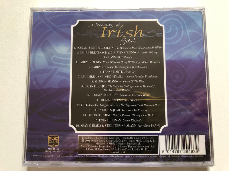 A Treasury of Irish Gold  Audio CD (5014797294639)