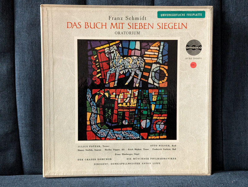 Das Buch mit sieben Siegeln / The Book with Seven Seals / Franz Schmidt / LP Vinyl (AVRS 5004-05)