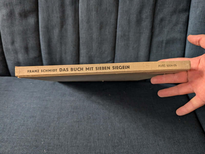 Das Buch mit sieben Siegeln / The Book with Seven Seals / Franz Schmidt / LP Vinyl (AVRS 5004-05)