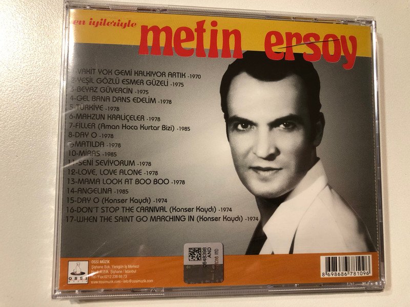 Metin Ersoy – En İyileriyle Metin Ersoy - Kalipso Kralı / Audio CD (8698686781096)