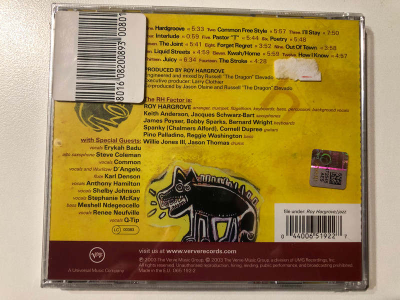 The RH Factor – Hard Groove / Audio CD (044006519227)