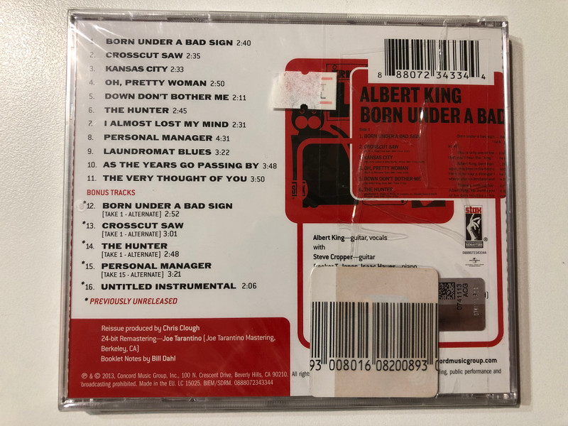 Albert King – Born Under A Bad Sign / Audio CD (888072343344) 