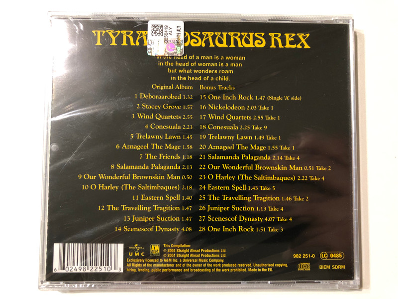 Tyrannosaurus Rex – Prophets, Seers & Sages, The Angels Of The Ages (Expanded Edition) / Audio CD (602498225103)