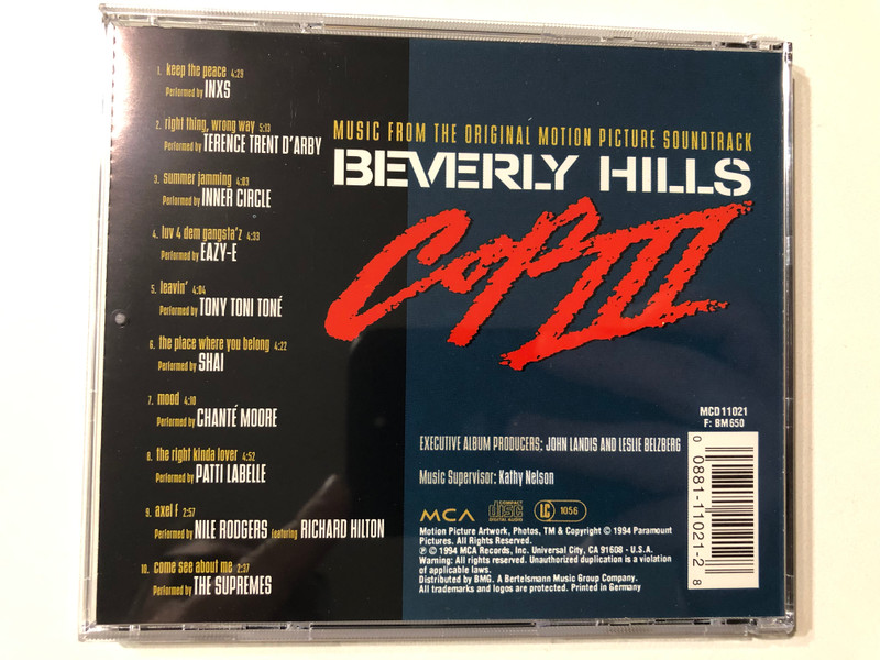 Beverly Hills Cop III (Original Motion Picture Soundtrack) / Audio CD (008811102128) 