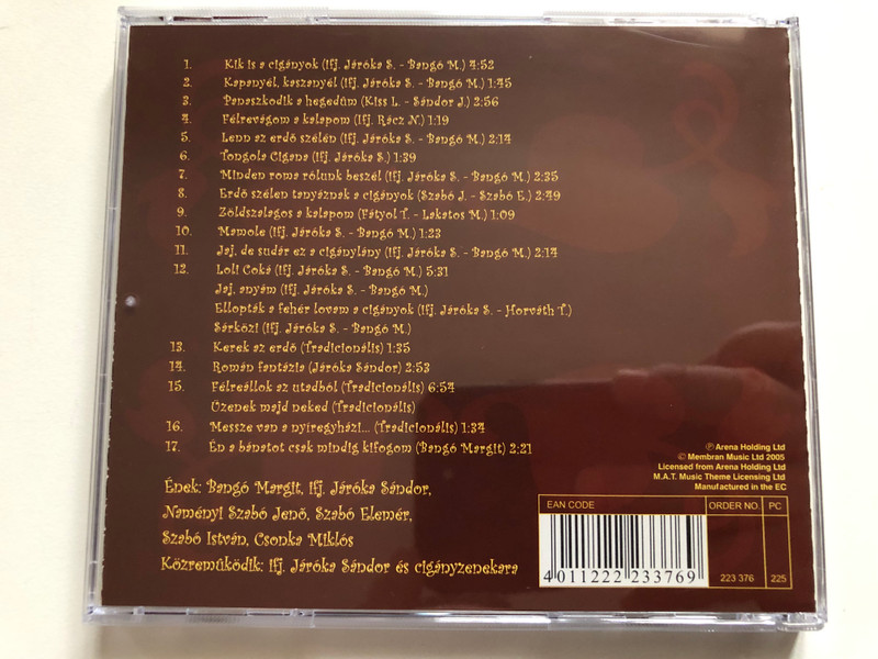 Bangó Margit – Kik Is A Cigányok / Audio CD (4011222233769)