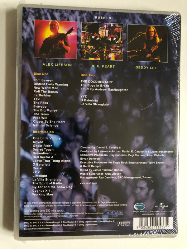 Rush in Rio - A Legendary Live Performance DVD (5034504114371)