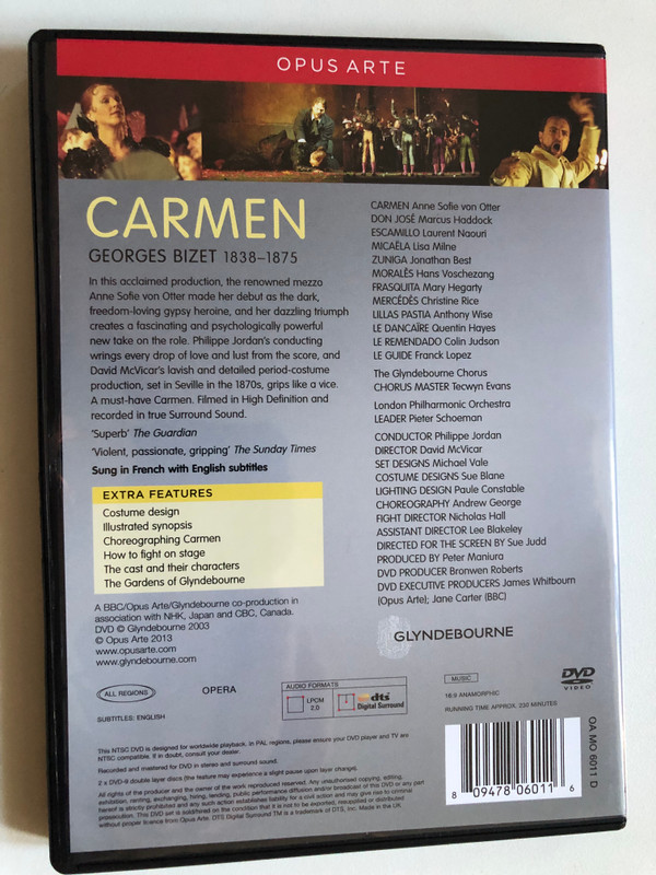 Bizet – Carmen (Glyndebourne Festival Opera) 2xDVD (809478060116)