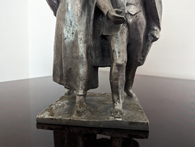 Statuette of Lenin and Dzerzhinsky – Soviet-Era Silumin Sculpture (StatuetteLeninDzerzhinsky)