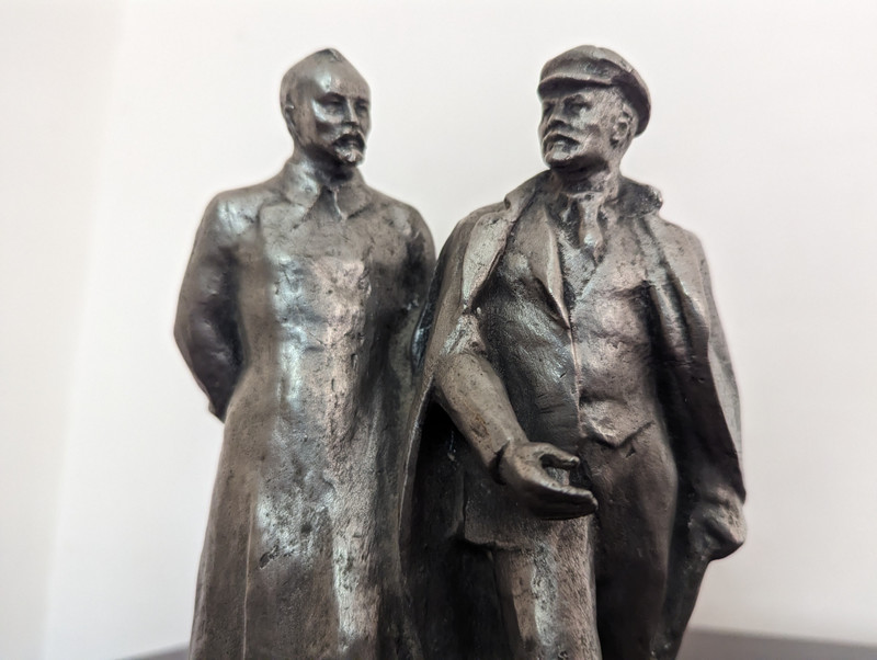 Statuette of Lenin and Dzerzhinsky – Soviet-Era Silumin Sculpture (StatuetteLeninDzerzhinsky)