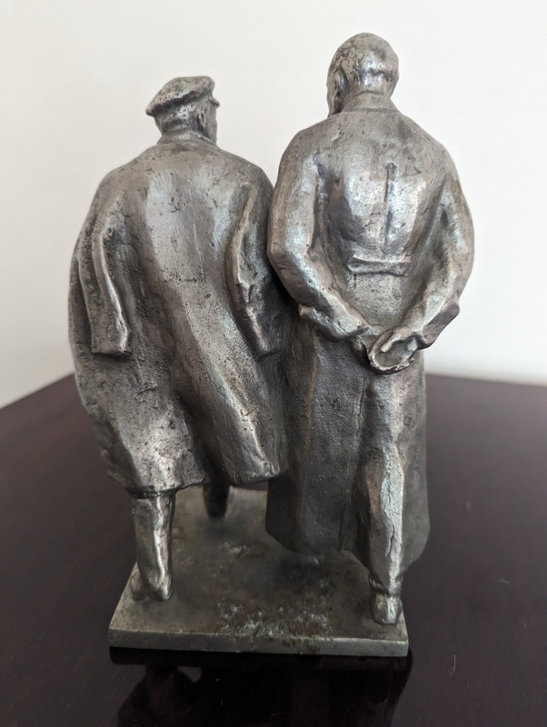 Statuette of Lenin and Dzerzhinsky – Soviet-Era Silumin Sculpture (StatuetteLeninDzerzhinsky)
