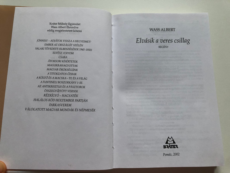 Wass Albert: Elvásik a Veres Csillag (The Red Star is fading) (9639195383)