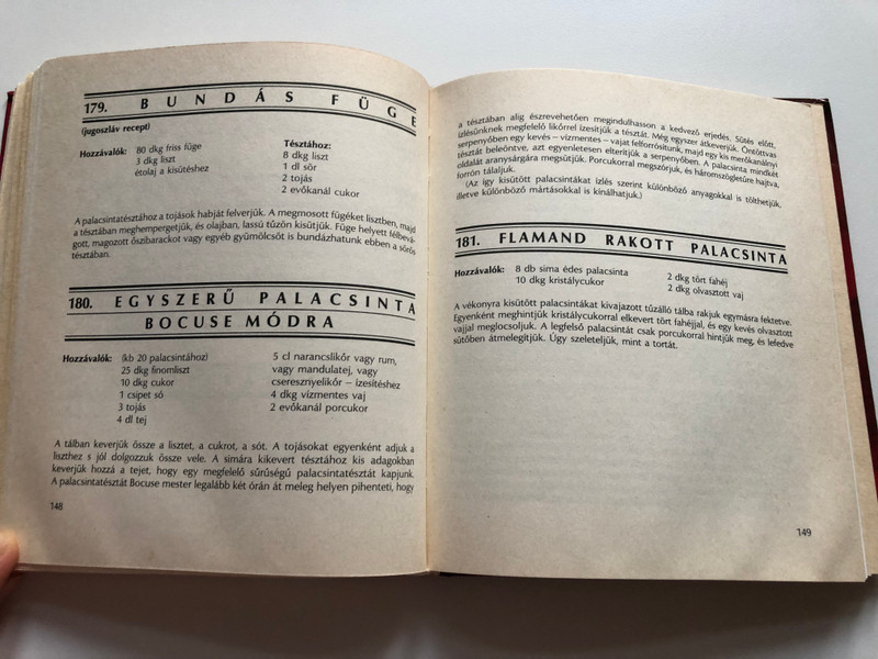 Palacsinták Könyve (The Book of Pancakes) by authors Csizmadia László, Párkányi Lászlóné, Poós Lászlóné, and Thurnay Béláné (9634227937)