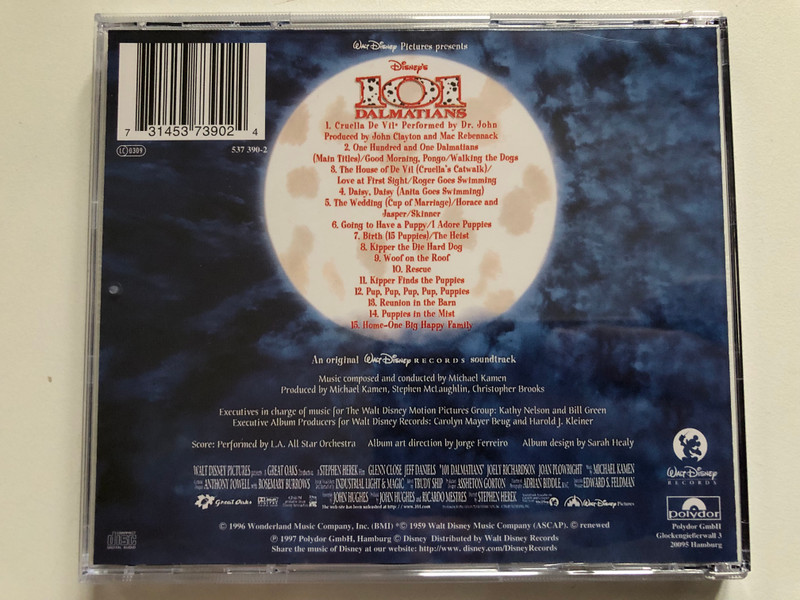 Michael Kamen – 101 Dalmatians / Original Soundtrack / Audio CD (731453739024)