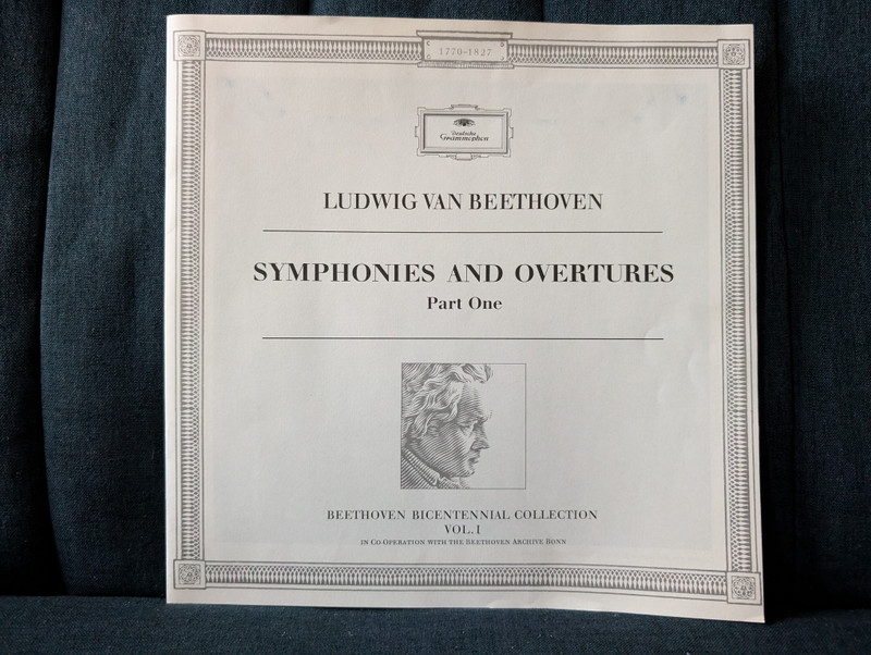 Beethoven Bicentennial Collection – Symphonies and Overtures, Part One, Vol. 1 / LP