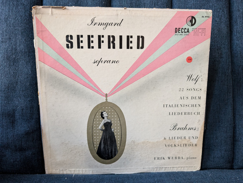Irmgard Seefried: Hugo Wolf & Johannes Brahms - Lieder and Volkslieder / LP (DL 9743)