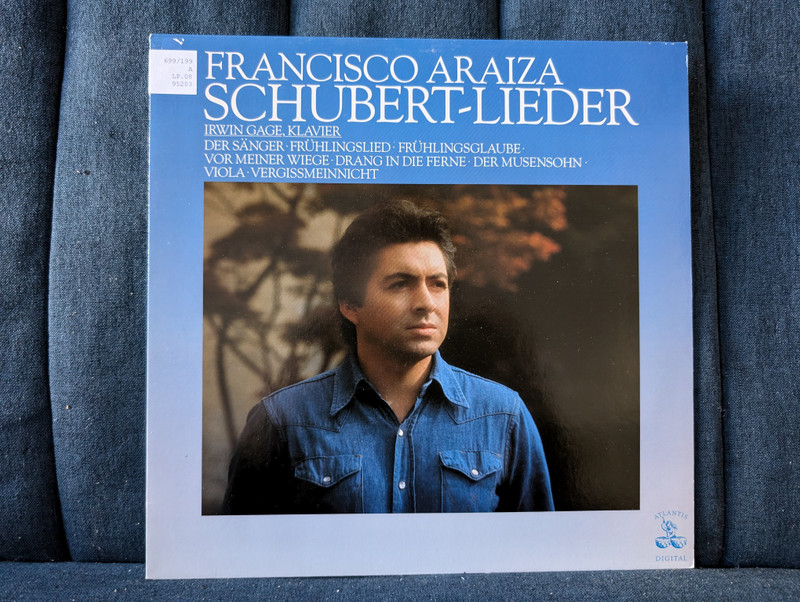 Francisco Araiza & Irwin Gage - Schubert Lieder / LP (ATL 95 203)