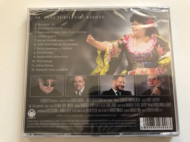 Bango Margit – Gipsy Mediterrán / 50 Éves Jubileumi Kiadás / Audio CD