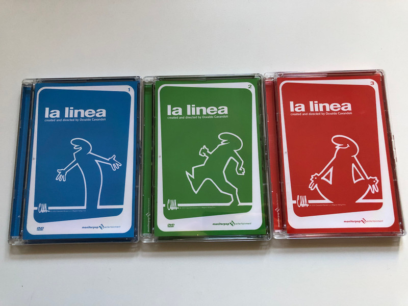 La Linea 1-2-3 – Created and Directed by Osvaldo Cavandoli Complete 3 DVD
