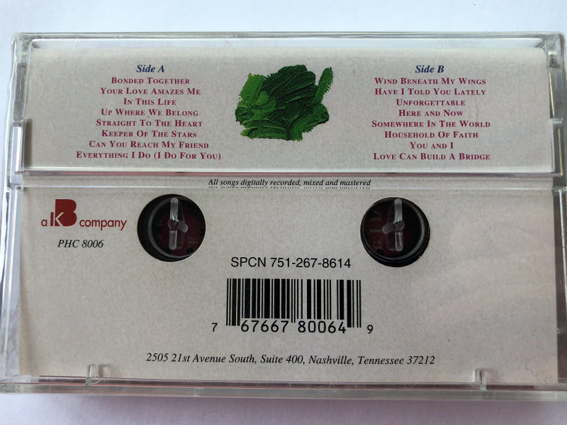 Bonded Together: Contemporary Songs of Love | Audio Cassette (767667800649)