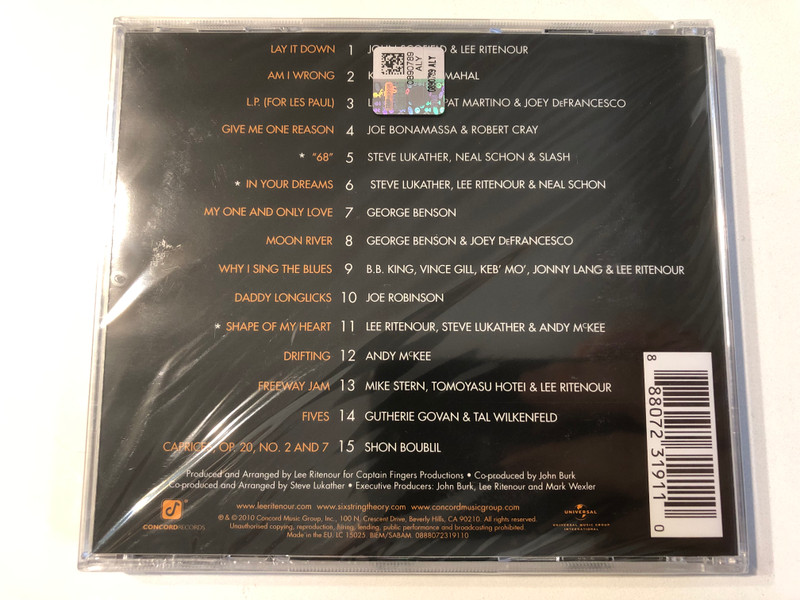 Lee Ritenour's 6 String Theory  Audio CD (888072319110) 