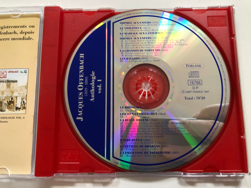 OFFENBACH ANTHOLOGY VOL. 1 Audio CD (3399240167664)