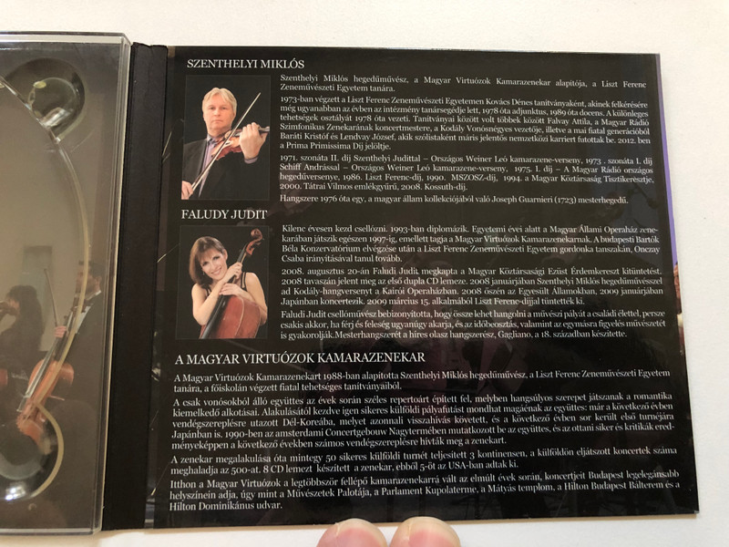Vásáry André – Magyar Virtuózok Kamarazenekar Koncert (Convention Budapest Classic) | Live CD Recording (5999517270417)
