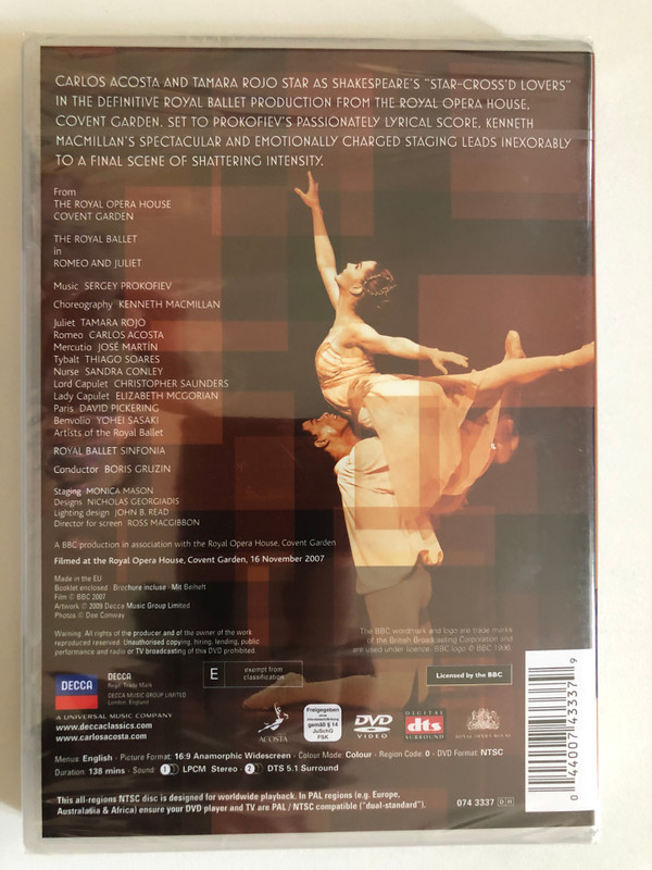 The Royal Ballet in Romeo and Juliet (DVD Video) (044007433379)