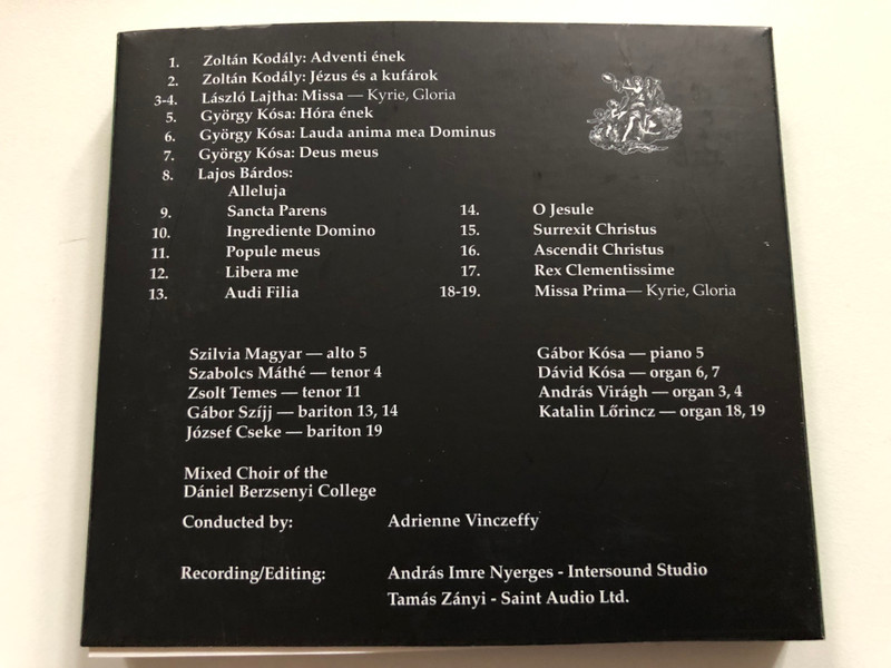 Berzsenyi Dániel Főiskola Vegyeskara (Berzsenyi Dániel College Choir) CD (96303871906)