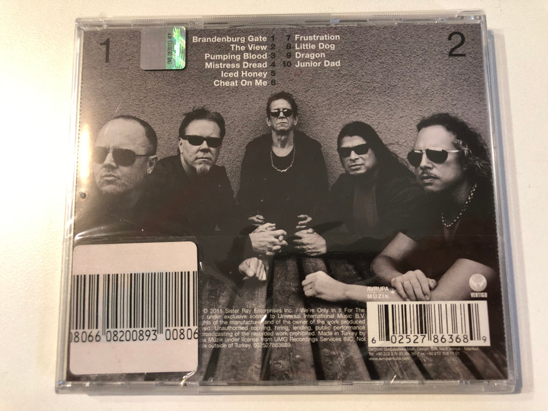 Special Rotation for Turkey: Lou Reed & Metallica – Turkey Special Edition CD (Music CD) (602527863889)