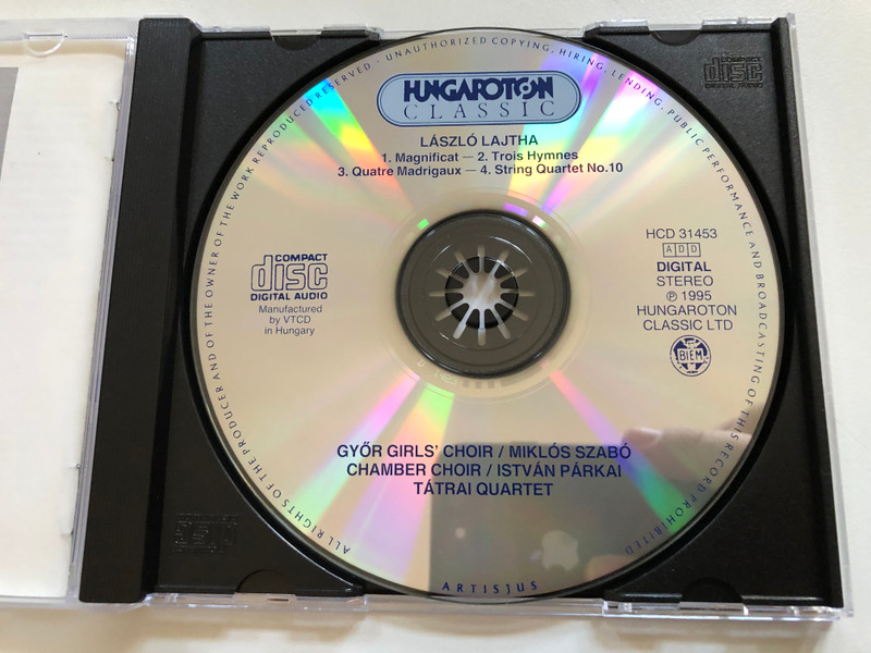 László Lajtha – Quintessential Sacred & Chamber Works (Audio CD) (5991813145321)