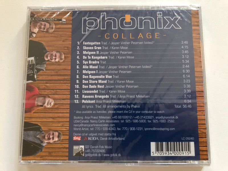 phonix -COLLAGE | Danish Folk Music – Traditional Arrangements (Audio CD) (5705934000915)