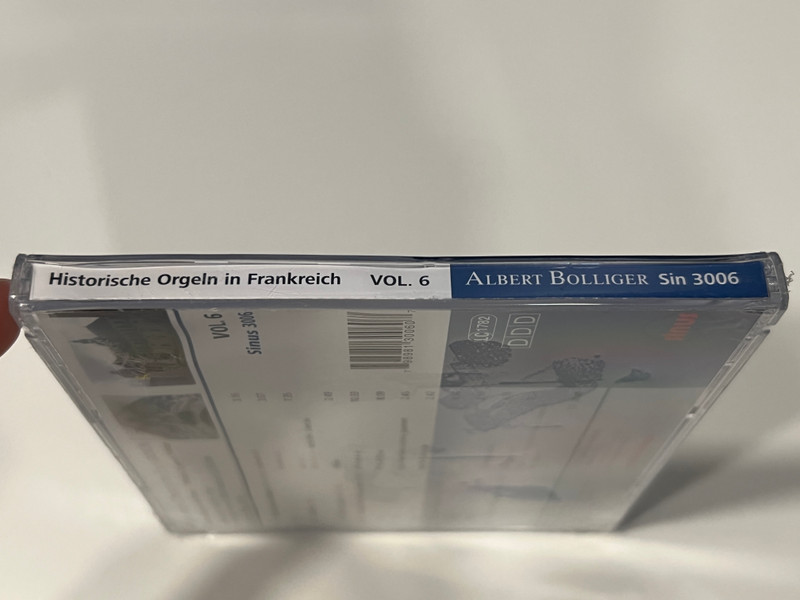 Albert Bolliger Vol.6 – Historische Orgeln in Frankreich (Audio CD+Booklet) (798981300607)