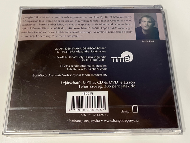 TITIS HANGOS REGÉNY - TITIS Audiobook Novel (Audio CD) (9789638809957)